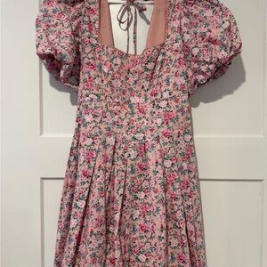 Pink/Green Floral Mable Dress